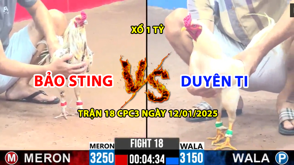 trận 18 cpc3 ngày 12/01/2025 hôm nay giữa bảo sting vs duyên ti