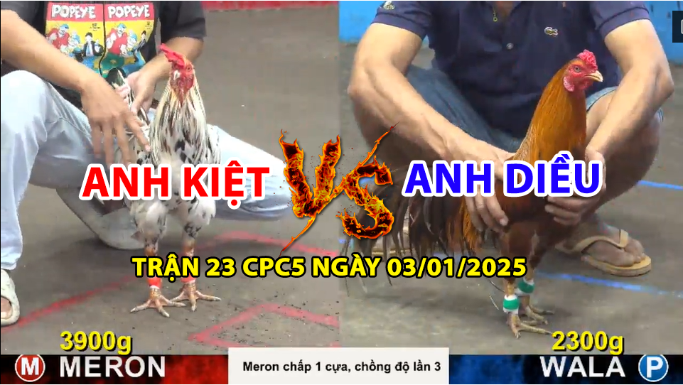 trận 23 cpc5 ngày 03/01/2025 hôm nay giữa anh kiệt và anh diều