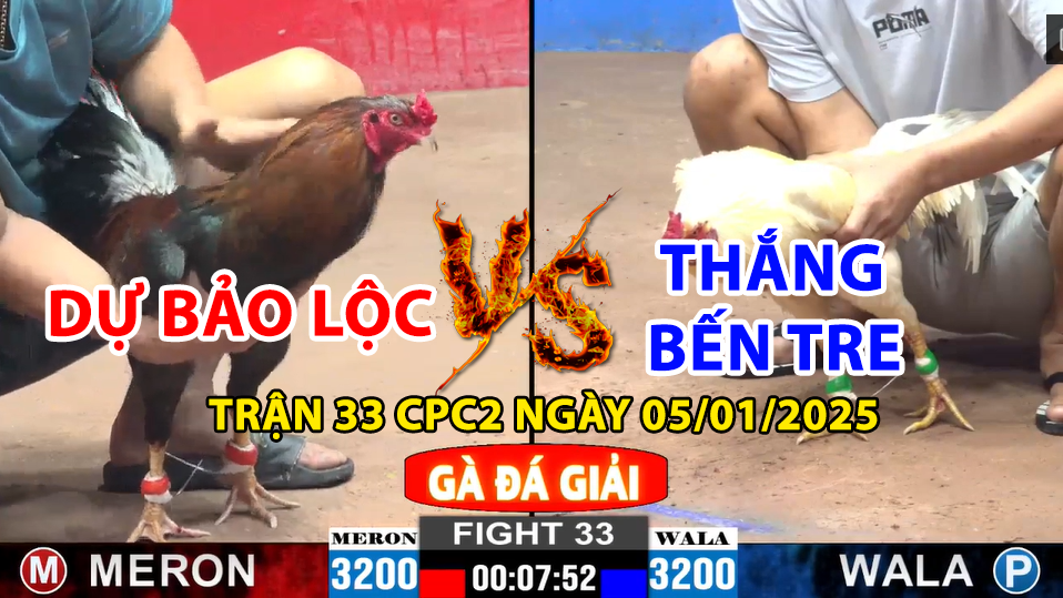 trận 33 cpc2 ngày 05/01/2025 hôm nay giữa dự bảo lộc và thắng bến tre