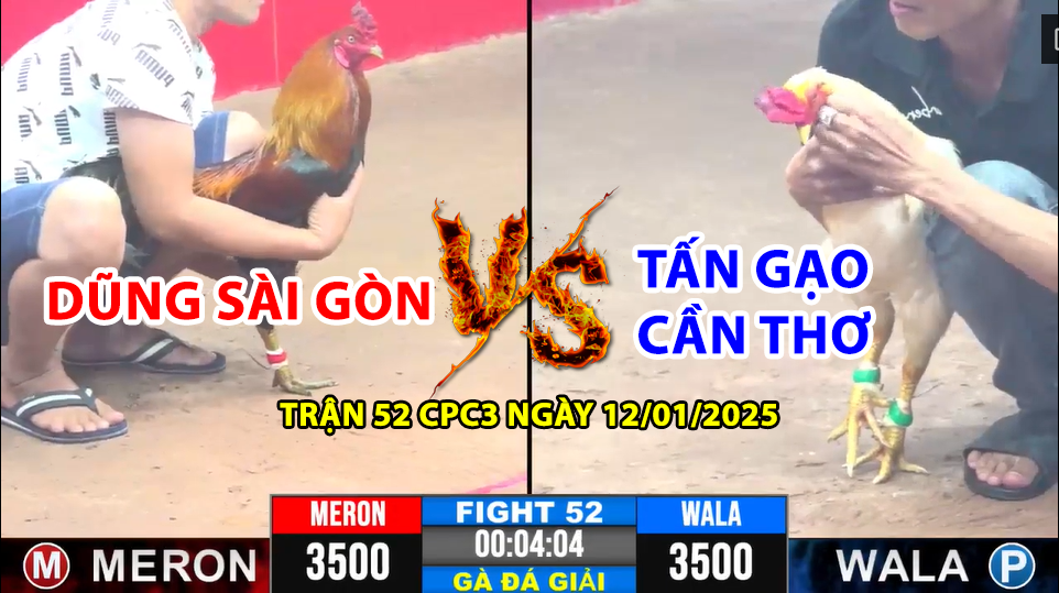 trận 52 cpc3 ngày 12/01/2025 hôm nay giữa dũng sài gòn vs tấn gạo cần thơ