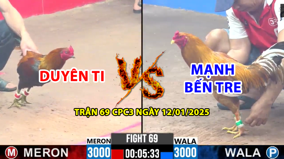 trận 69 cpc3 ngày 12/01/2025 hôm nay giữa duyên ti vs mạnh bến tre