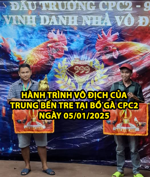 trung bến tre vô địch tại cpc2 ngày 05/01/2025