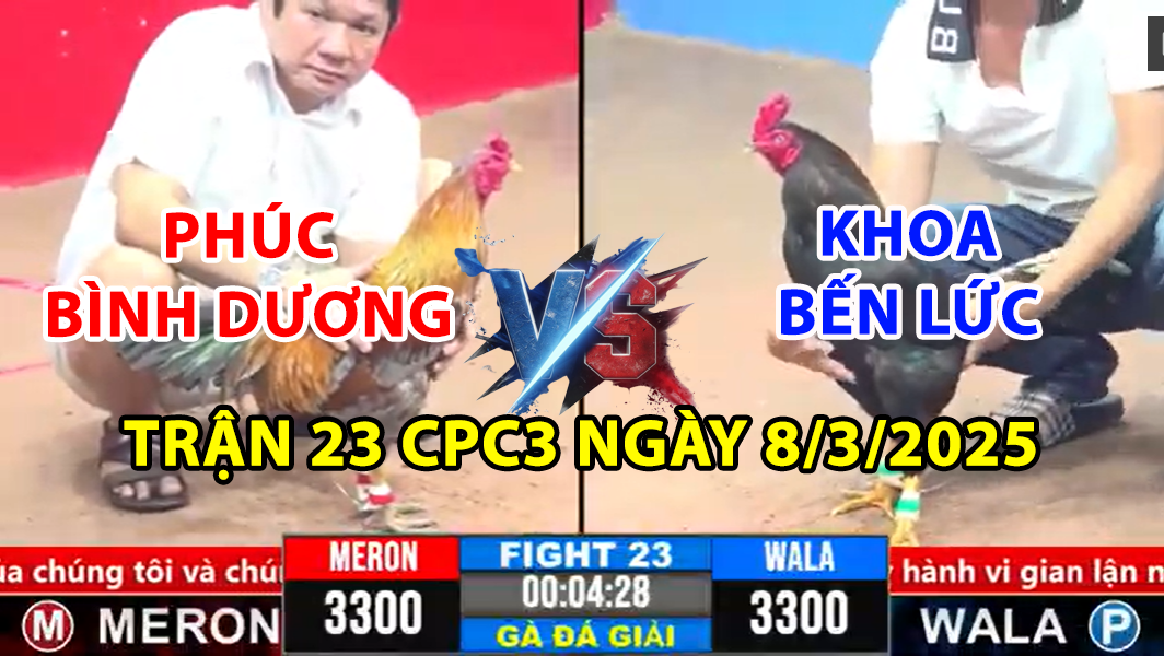trận 23 cpc3 ngày 8/3/2025 hôm nay giữa phúc bình dương và khoa bến lức