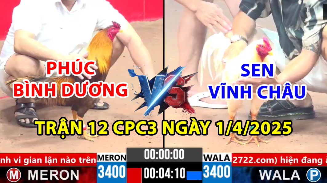 trận 12 cpc3 ngày 1/4/2025 hôm nay giữa phúc bình dương vs sen vĩnh châu