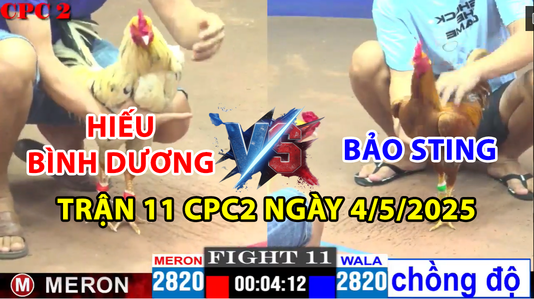 trận 11 cpc2 ngày 4/5/2025 hôm nay giữa bảo sting vs hiếu bình dương