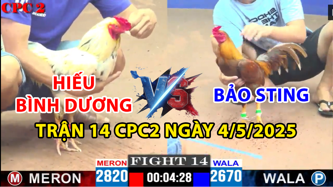 trận 14 cpc2 ngày 4/5/2025 hôm nay giữa bảo sting vs hiếu bình dương
