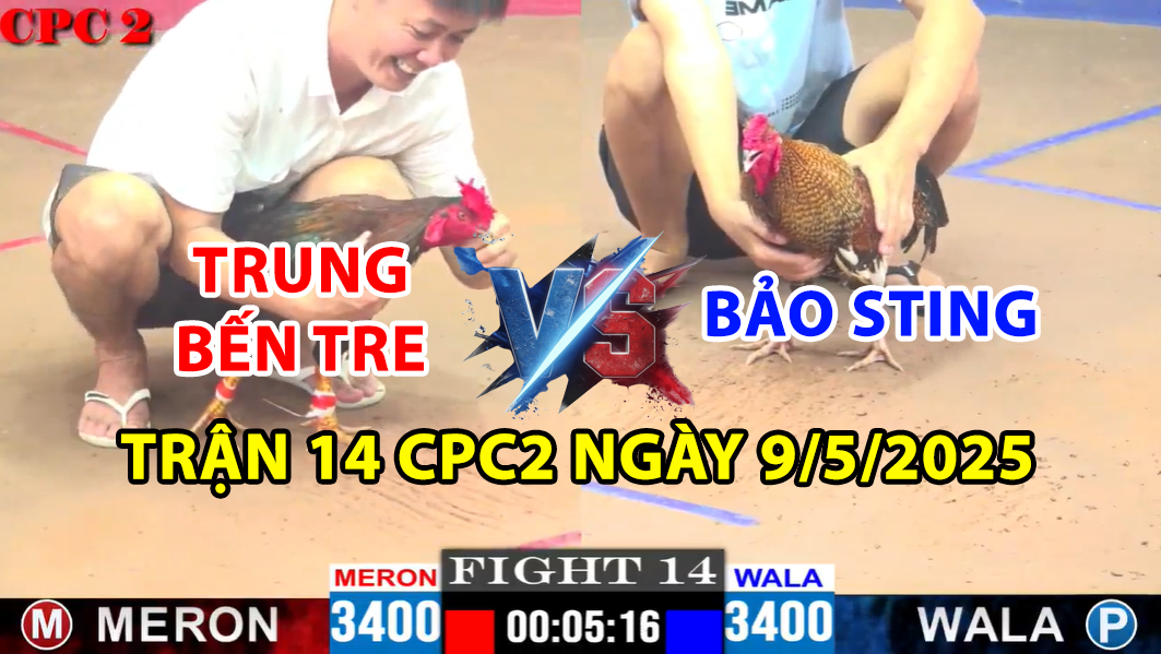 trận 14 cpc2 ngày 9/5/2025 hôm nay giữa bảo sting và trung bến tre
