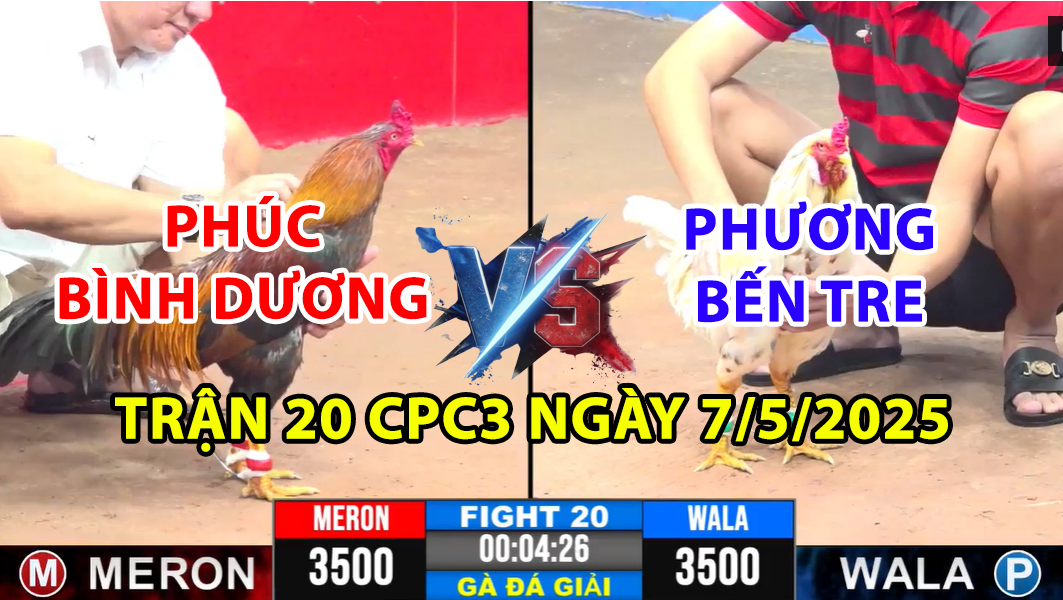 trận 20 cpc3 ngày 7/5/2025 hôm nay giữa phúc bình dương vs phương bến tre
