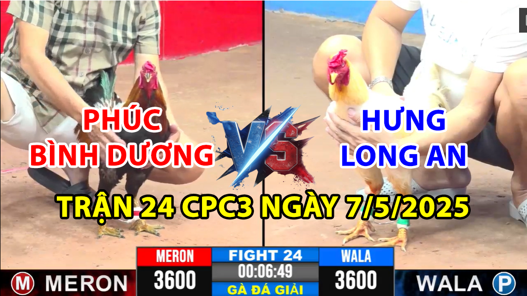 trận 24 cpc3 ngày 7/5/2025 hôm nay giữa phúc bình dương và hưng long an
