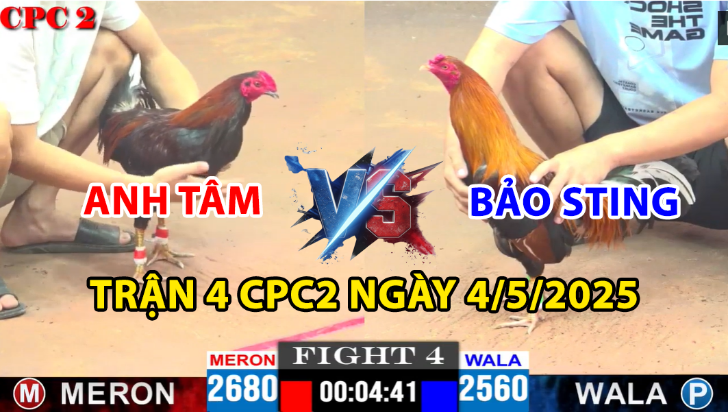 trận 4 cpc2 ngày 4/5/2025 hôm nay giữa bảo sting vs anh tâm