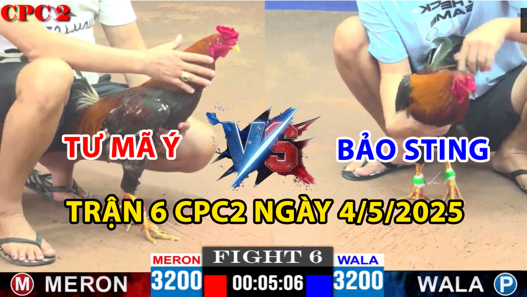 trận 6 cpc2 ngày 4/5/2025 hôm nay giữa bảo sting vs tư mã ý