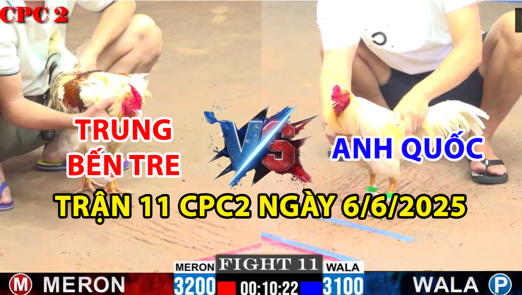 trận 11 cpc2 ngày 6/6/2025 hôm nay giữa bảo sting vs trung bến tre