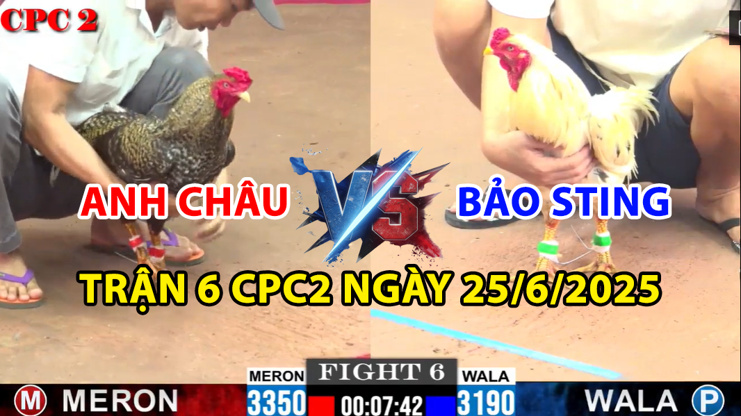 trận 6 cpc2 ngày 25/6/2025 hôm nay giữa anh châu vs bảo sting