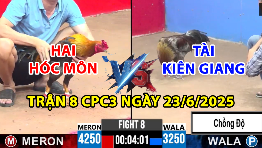 trận 8 cpc3 ngày 23/6/2025 hôm nay giữa hai hóc môn và tài kiêng giang chồng độ