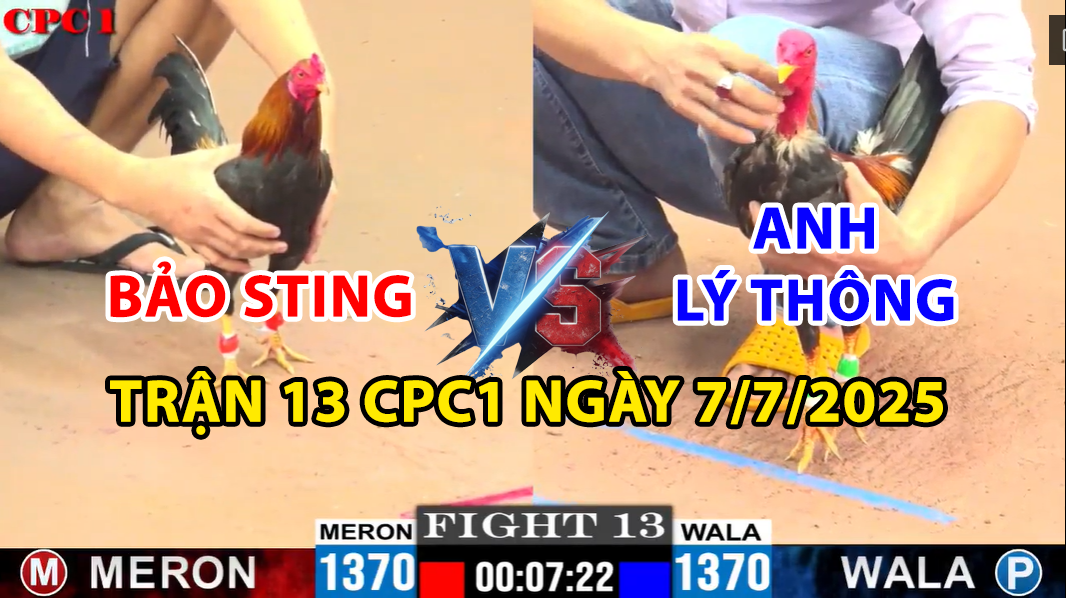 trận 13 cpc1 ngày 7/7/2025 hôm nay giữa bảo sting vs anh lý thông
