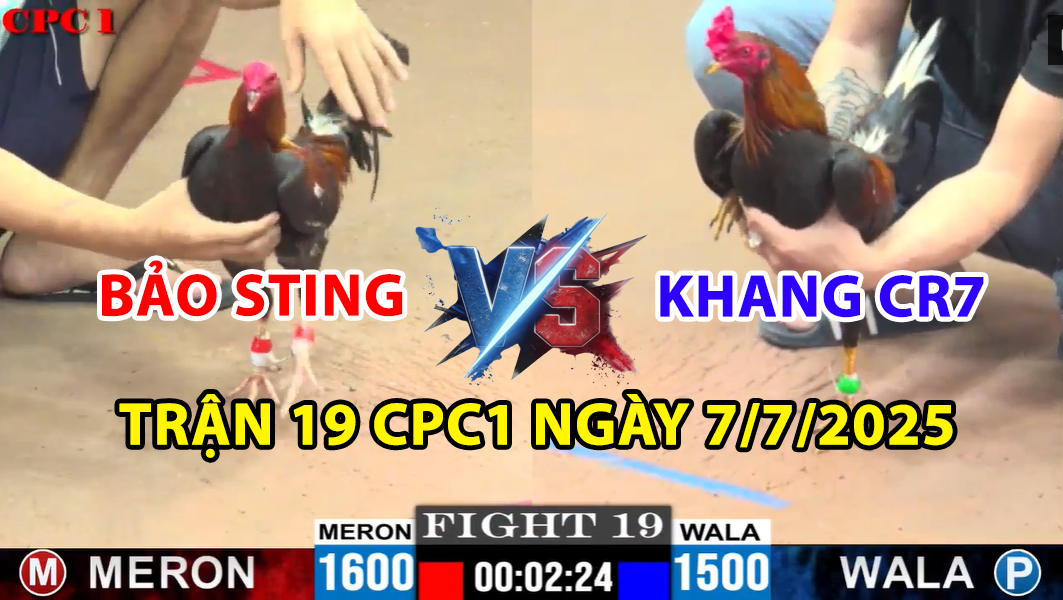 trận 19 cpc1 ngày 7/7/2025 hôm nay giữa bảo sting vs khang cr7