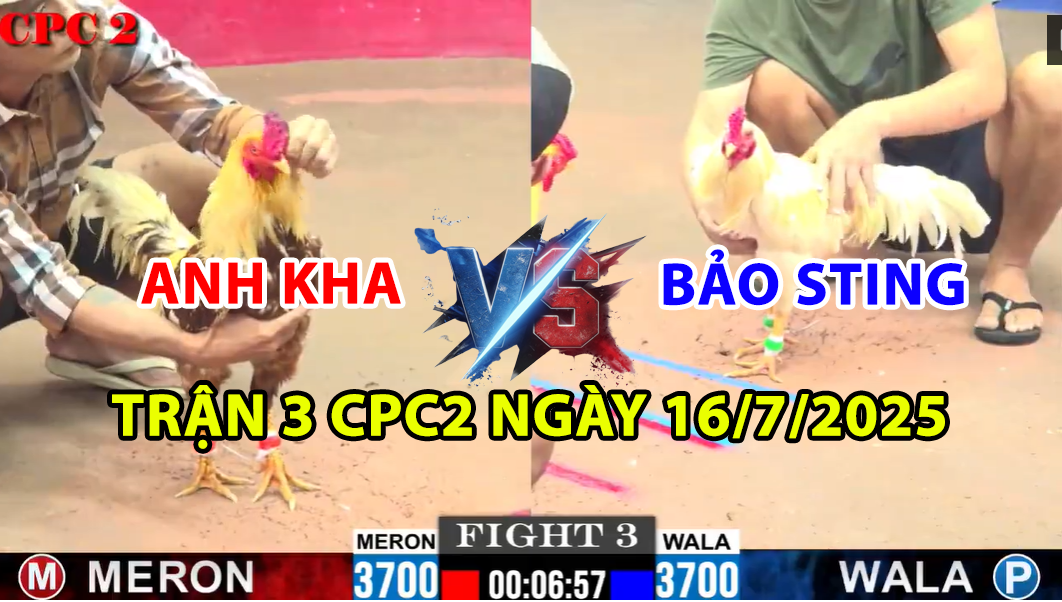 trận 3 cpc2 ngày 16/7/2025 hôm nay giữa bảo sting và anh kha