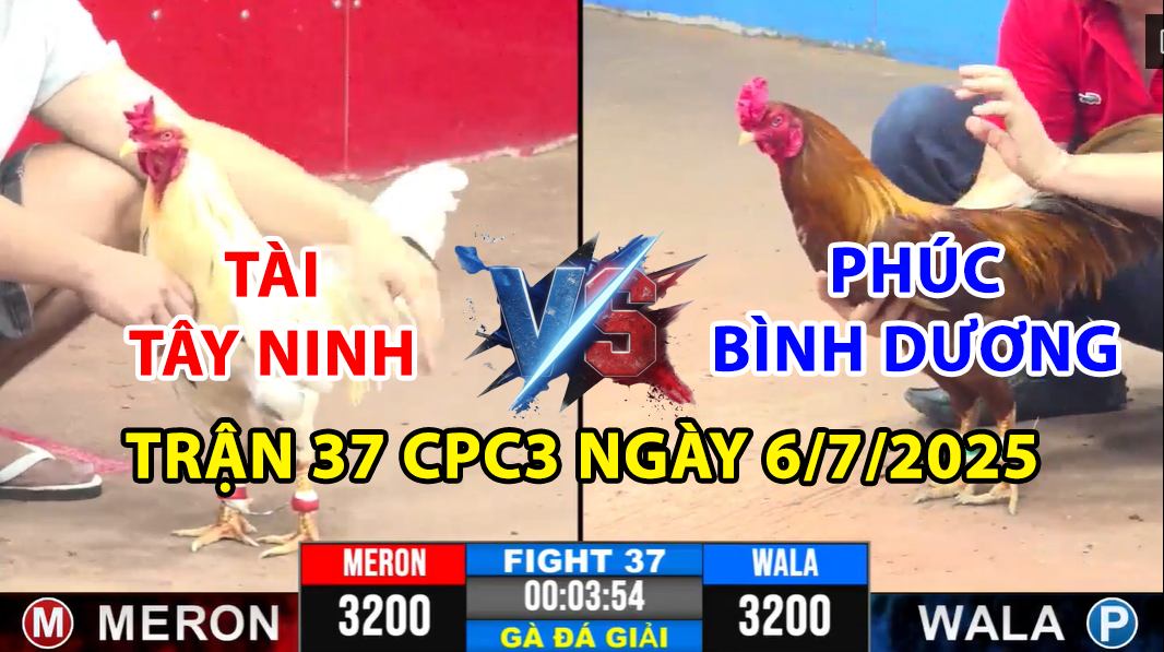 trận 37 cpc3 ngày 6/7/2025 hôm nay giữa chú phúc bình dương và tài tây ninh