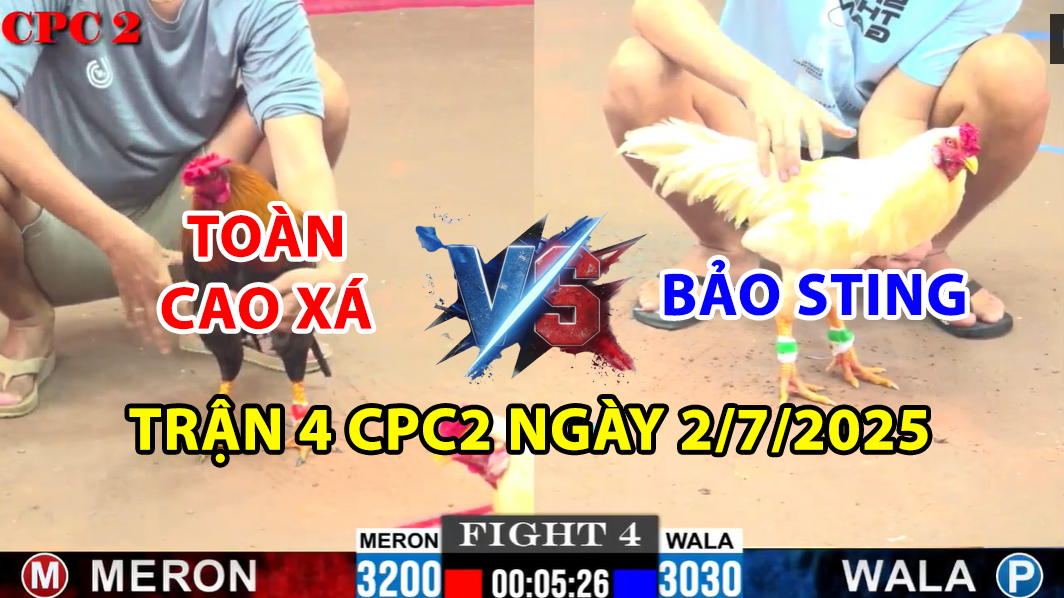 trận 4 cpc2 ngày 2/7/2025 hôm nay giữa bảo sting vs toàn cao xá