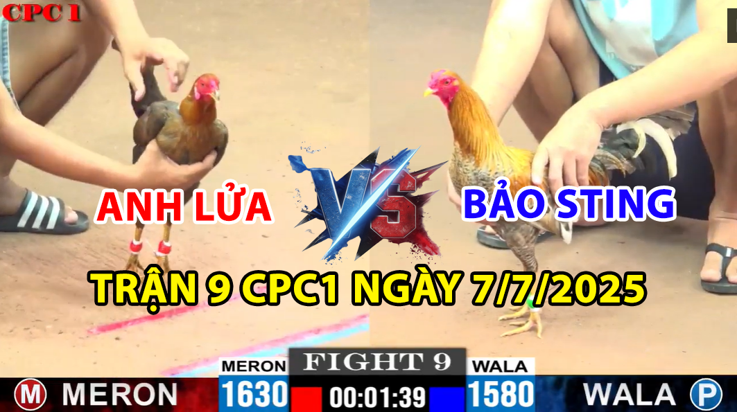 trận 9 cpc1 ngày 7/7/2025 hôm nay giữa bảo sting vs anh lửa