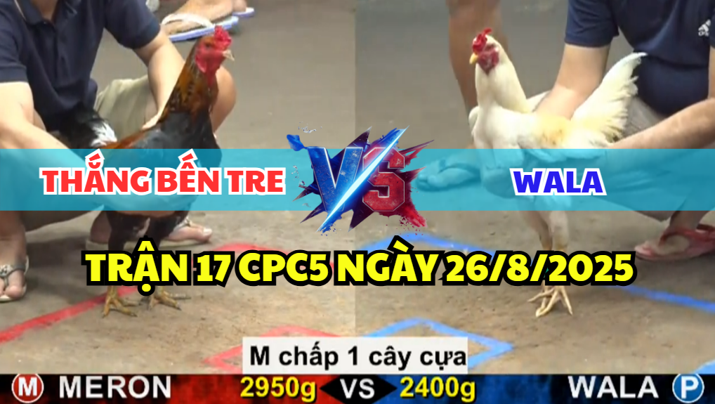 trận 17 cpc5 ngày 26/8/2025 thắng bến tre hôm nay