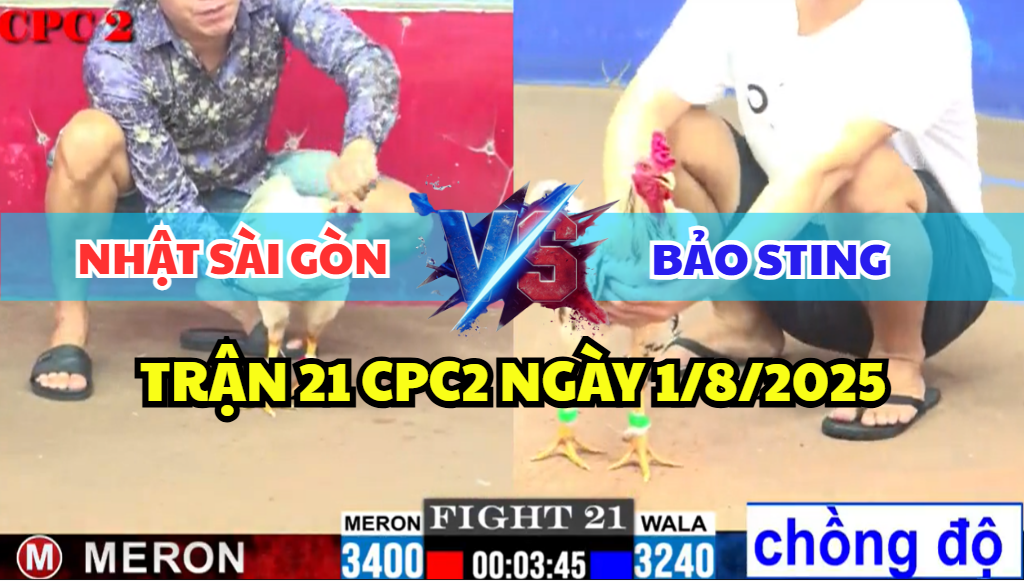 trận 21 cpc2 ngày 1/8/2025 hôm nay giữa bảo sting vs nhật sài gòn