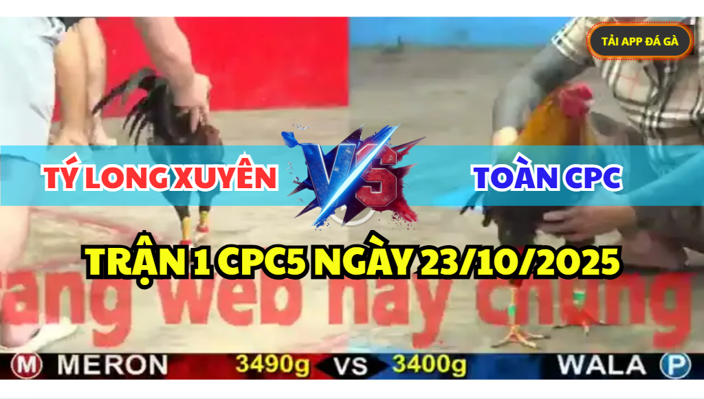 trận 1 cpc5 ngày 23/10/2025 hôm nay