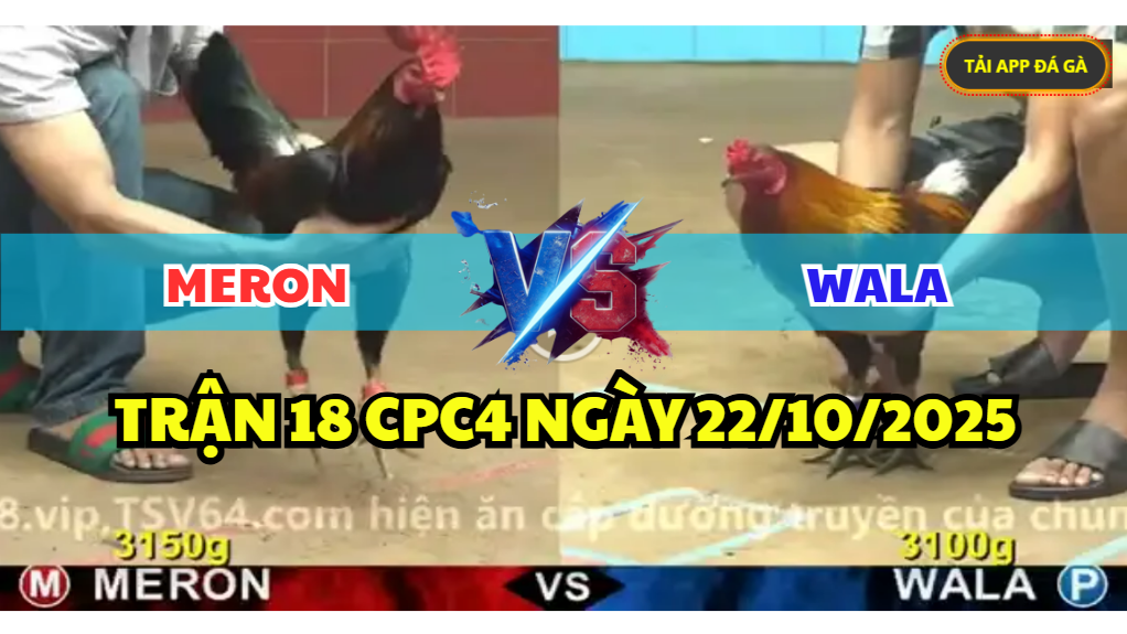 trận 18 cpc4 ngày 22/10/2025 hôm nay