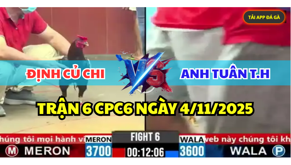 trận 6 cpc6 ngày 4/11/2025 hôm nay